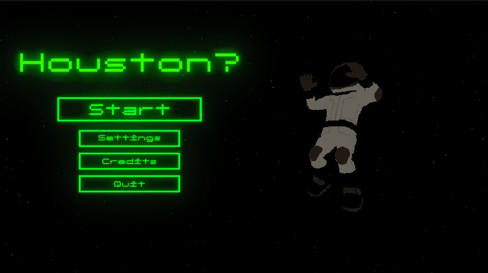 Houston main menu screenshot